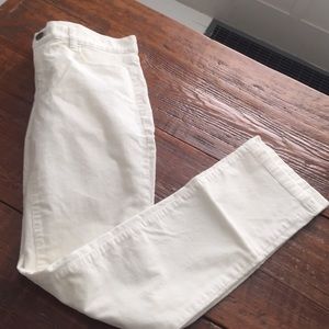 J Crew sz 29R off white cords